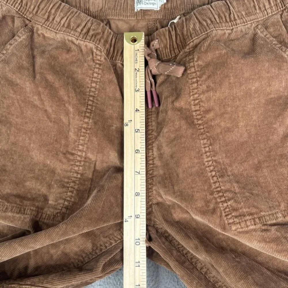 Alpine Design Hike Corduroy Pants Womens Medium Brown Roasted Coffee Outdoor New